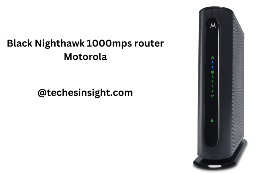 Black Nighthawk 1000mps router Motorola