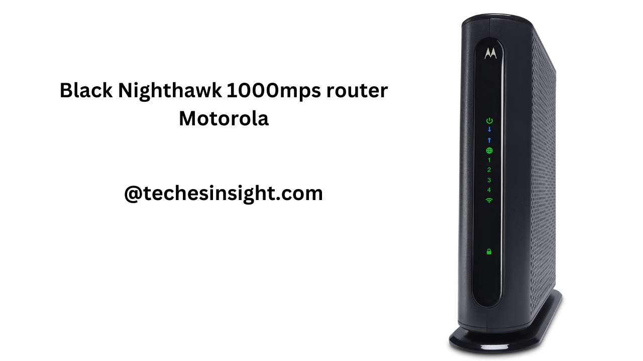 Black Nighthawk 1000mps router Motorola