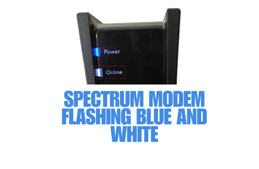 Spectrum Modem Flashing Blue and White