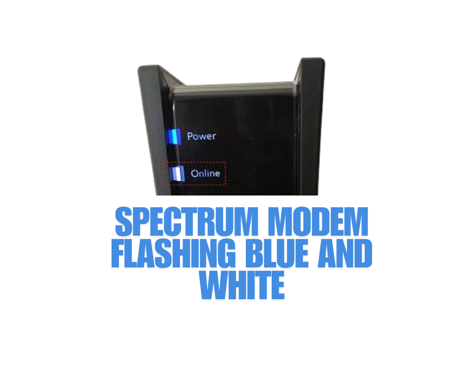 Spectrum Modem Flashing Blue and White